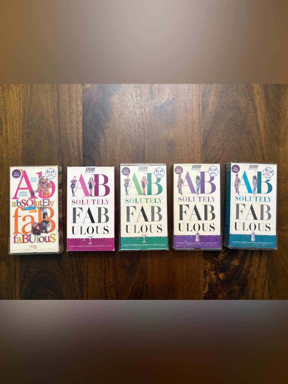 VTG Absolutely Fabulous Lot of 5 VHS Video Cassette Tapes w/ Cases UNTESTED
